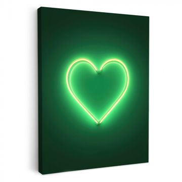 Canvas schilderij - Neon - Groen - Licht