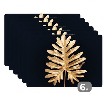 Placemat - Gouden Monstera-blad