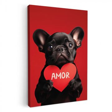 Amor - Hond  - Hartje - Rood