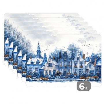 Placemat - Winterse Droom in Delft