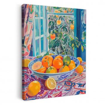 Canvas - Citrus in het Zonlicht