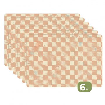 Placemat - Geschilderde terracotta tegels