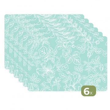 Placemat - Mintgroene Botanische Ets 